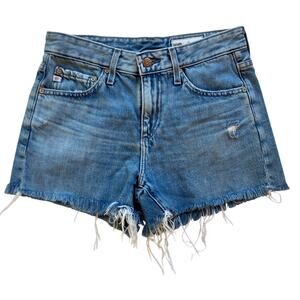 AG Adriano Goldschmied Hailey Cut-Off Ex-Boyfriend Denim Shorts Size 25 Festival
